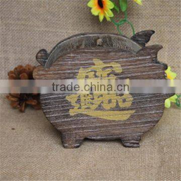 Antique Decoration Slot Wooden Kids Coin Collection Box photo-2