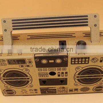 Creative DIY Foldable Loudspeaker Box Consist With Paper Materials, Funny Puzzle Loudspeaker, Classical Style LoudSpeaker Box photo-4