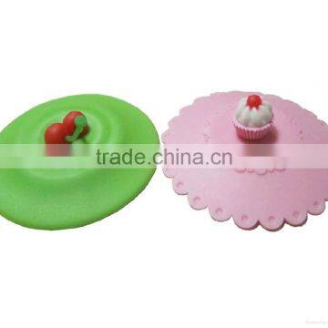 100% Food Grade Cute Designing Silicone Cup Lid Strawberry Cup Cover photo-6