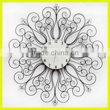 Home decoration DIY crystal mirror wall clocks wall art watch