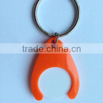 New Design Plastic Coin Holder Keychain