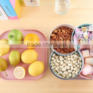 New designed plastic candy box with divider dry fruit container