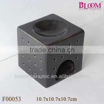 Black antique tealight oil burner