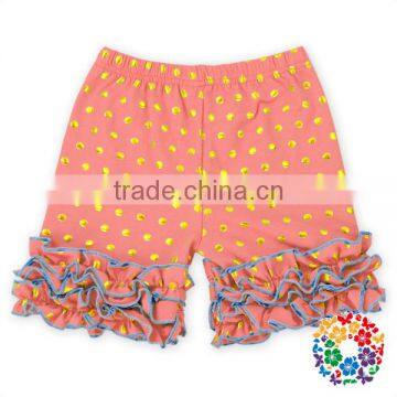 Wholesale Baby Girl's Boutique Clothes Elastic Waist Cotton Shorts Children Ruffle Shorts Baby Ruffle Shorts Pants photo-4