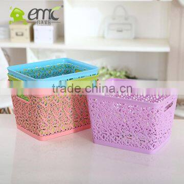 Emc Plastic Baskets, Plastic Rectangular Baskets With Handle photo-4