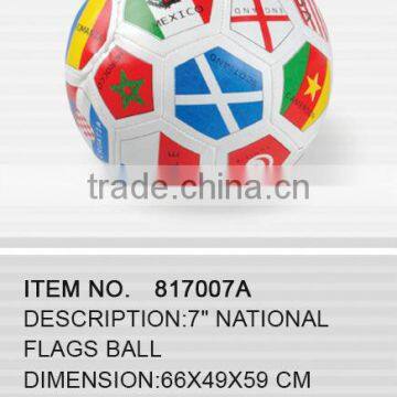 7" National flags ball