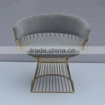 OEM Metal Chair Frames Hot Sale Beauty Dining Room Metal Wire Chair photo-3
