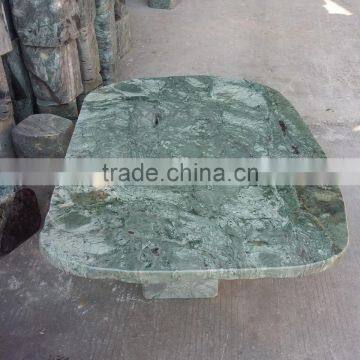 Stone Table Forest Green Table Garden Decoration Bench Marble Garden Bench photo-2