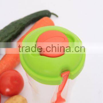 HOT SALE Plastic Salad To Go Plastic Fruit Salad Cup Box With Dressing & Fork