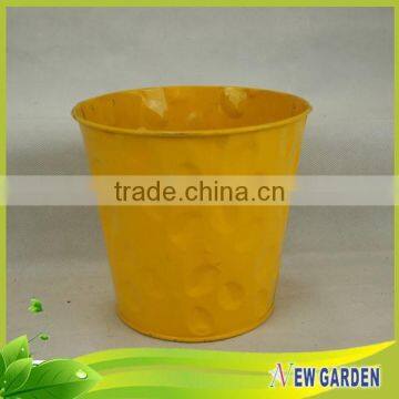 Direct Manufacturer Handmade Metal Tin Garden Small Metal Flower Pot photo-3