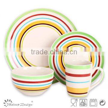 18pcs Handpainted Ceramic Dinnerware photo-4