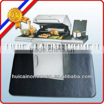 anti-oil and flame resistant non stick smooth touch BBQ floor mat