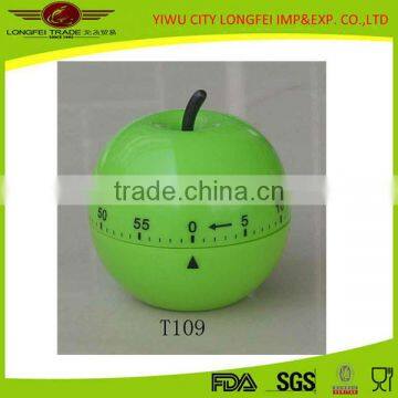 Small Eco-friendly Apple-shaped Clock Timer For Kitchen