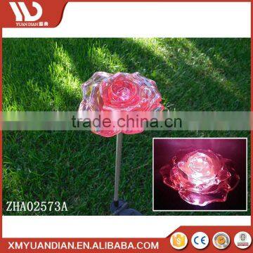 Beautiful Solar Red Rose Flower Stake Outdoor Yard Decor Led Lamp Great Gift Garden Decoration Led Landscape Light