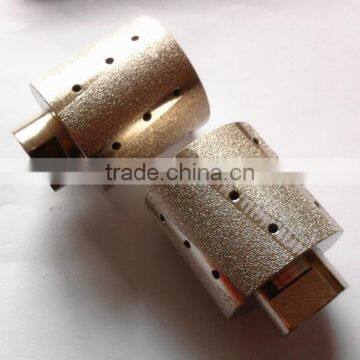 Vacuum brazed diamond profile wheel/ brazed diamond abrasive drum wheels for stones