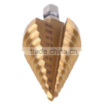 Metal Drilling Round Shank Straight Flute Hss Step Drill Bit Set photo-3