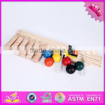 2016 Outdoor 6 Player Funny Children Toy Wooden Croquet Balls W01A165 photo-2