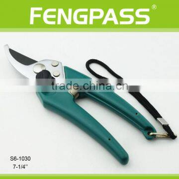 S6-1030 Plastic handle black blade tree pruning garden scissors