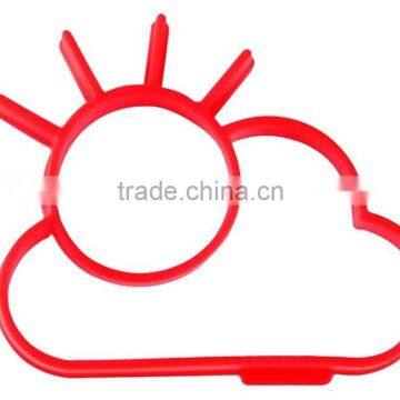 Food Grade Silicone Fried Egg Rings Egg Tray Sunny Cloud Egg Shapers Mold