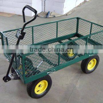 New Design Four-wheel Foldable Garden Tool Cart photo-3