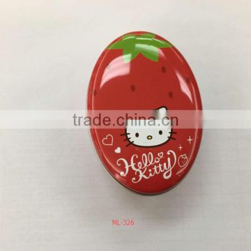 Metal soap tin boc/ Oval shaped sop tin