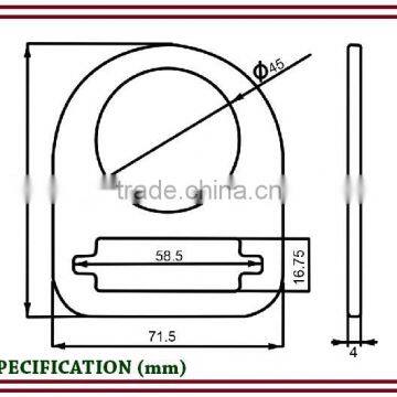 MS-01 Personal Protective Equipment Stamped Steel D-Ring photo-2