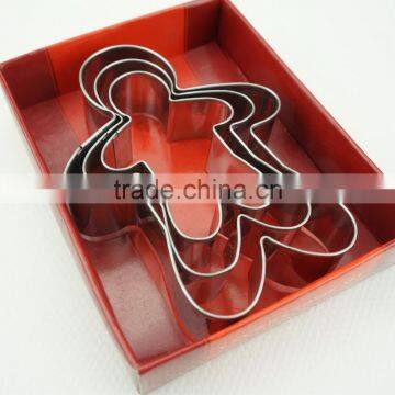 47037 3pcs Ginger Shape Stainless Steel Cookie Cutter Set photo-2