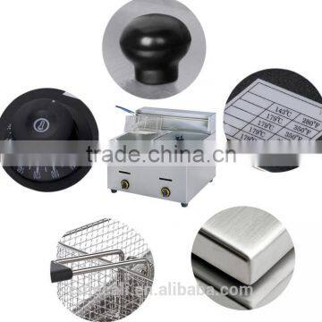 Commercial Kitchen 1 Tank Stainless Steel Gas Deep Fryer photo-3