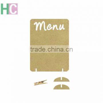 2016 hot sales A4 wood menu board