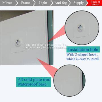 Hotel Bathroom Waterproof Energy-saving LED Fogless Backlit Mirror With Mirror Defogger photo-5