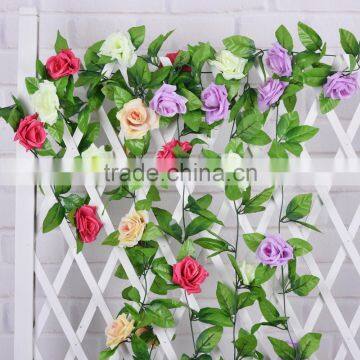 artificial rose flower garland for wedding dectoration NKG175