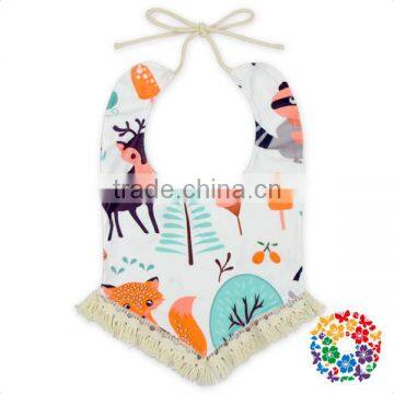 Boutique Cartoon Organic Cotton Double-sided Printing Infant Bibs Cute Soft Baby Bibs Wholesale KSB012-2