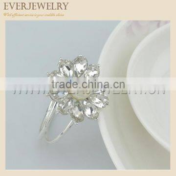 flower with beads napkin ring
