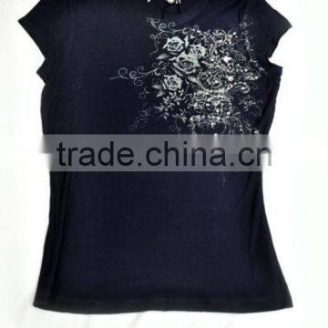 Ladies chest printed t shirt