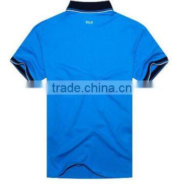 Hot-sale China Factory-made Short Sleeved Blue Mens Wholesale Custom T-shirt Printing photo-2