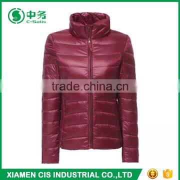 Popular Style Pink Color Women Ultralight Goose Down Jacket for Winter photo-6