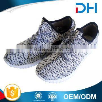 EVA insole white and black mesh upper men sport shoes