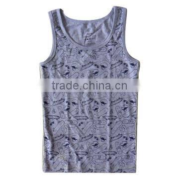 95%cotton 5% Spandex Sleeveless Boy Vest