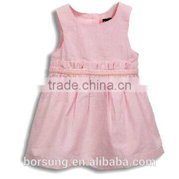 Winter Latest Dress Designs Corduroy Cotton Fashion Children Girls Dresses Pink Baby Elegant Birthday Party Dress