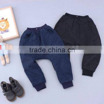 garment stock baby winter harem pants black color 90-130cm 5 pcs a lots children trousers