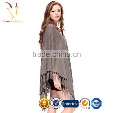 Wholesale Cashmere Nepal Poncho Ladies Knitting Pattern Poncho photo-2