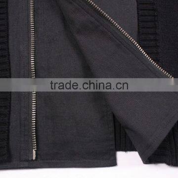 Men's Long Sleeve Side Zipper Sweater Without Hood photo-6