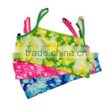 seamless tie dye tank top bra