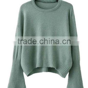 EY0876S Hot Sale 2016 Women Flare Sleeve Knit Pullover Sweaters photo-2