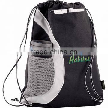 Ecosmart Arches Recycled Cinch Backpack. Features a Main Compartment With a Cinch Top and Comes With Your Logo. photo-2