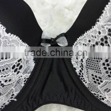 Nylon Lace Padded Bra With Brief Sets Ladies Underwear Sexy Bra And Panty New Design photo-3