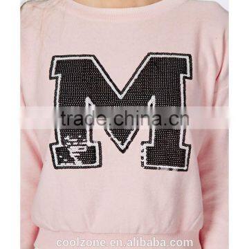 100% Cotton Cropped Sequined Plain Hoodies Wholesale Long Sleeve Bulk Hoodies photo-5