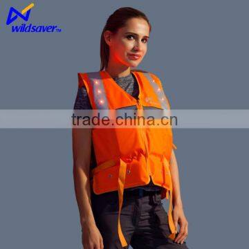 LED flashing safety foam buoyancy survival life jackets for adult