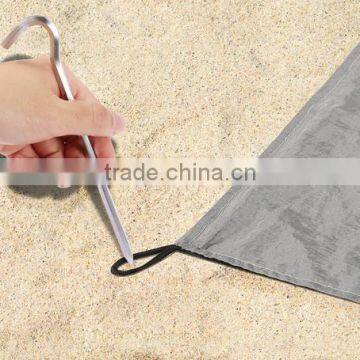 Compact Beach Blanket Oversized 7' X 9' Waterproof Sand Resistant Nylon Outdoor Picnic Blankets Camping Mat