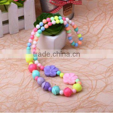 Plastic Bead Necklace Designs,fashion Bead Bracelet for Children,jewelry Diy Kit photo-3
